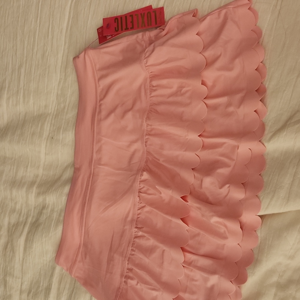 Nwt pink  Lilly Pulitzer x Meryl scalloped skort XL